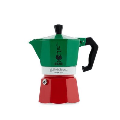 Bialetti Espressokocher Moka Express Tricolore 6 Tassen