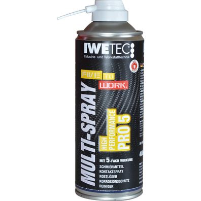 IWETEC Multi-Spray HP Pro5 400 ml, löst schmiert schützt reinigt Kontakte Rost