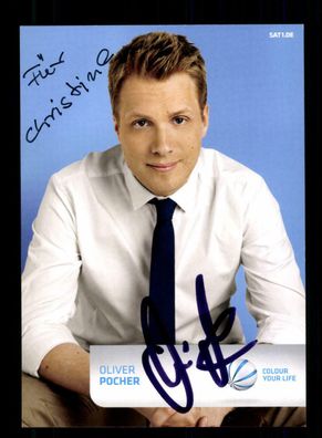 Oliver Pocher SAT 1 Autogrammkarte Original Signiert ## BC 184595