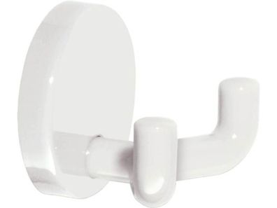 HEWI 477.90.025 90 Doppelhaken 47790025 2 Haken Polyamid 90 tiefschwarz D. 50 mm