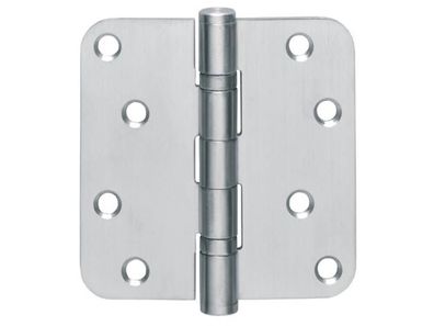 Intersteel 0035.462530 Kugellagertürscharnier Edelstahl abgerundet 76x76 mm DIN