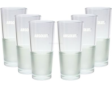 Absolut Vodka Frozen Glas Gläser-Set - 6x Longdrink Gläser