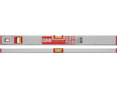 BMI 690100E Wasserwaage Eurostar 100 cm Aluminium silber ± 0,5mm/ m