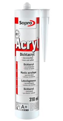 Sopro Dichtacryl DA 049, 310 ml, weiss, 12 Stck