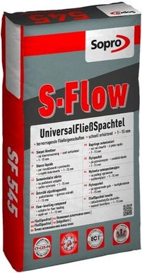 Sopro UniversalFließSpachtel S-Flow SF 545, 25 kg