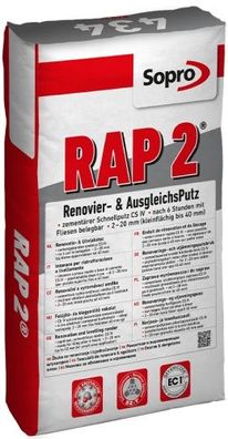 Sopro Renovier- & AusgleichsPutz RAP2, 25 kg