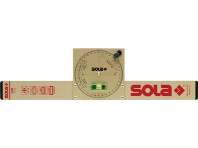 SOLA 1484501 Neigungswasserwaage NAM 50 T 50 cm Aluminium gold mit Magnet