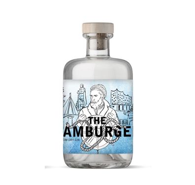 THE CITY GIN´S - Hamburger Gin 0,5 l - Dry Gin 41 % Vol - norddeutscher Charakter