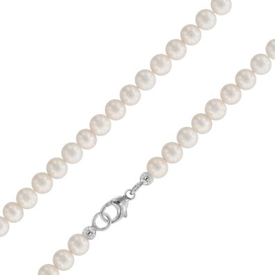 trendor Schmuck Perlenkette Süßwasser-Zuchtperlen 6-7 mm 51648