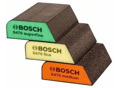 Bosch 3tlg. Schleifschwamm-Set