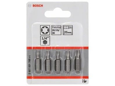 Bosch 5tlg. Schrauberbit-Set Extra-Hart (Torx®)