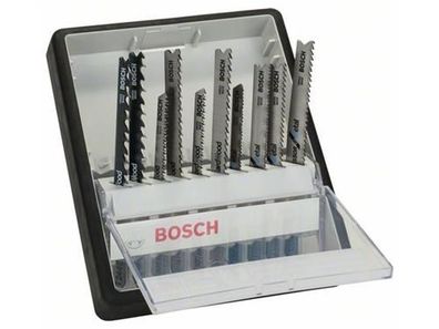 Bosch 10tlg. Robust Line Stichsägeblatt-Set Wood and Metal T-Schaft