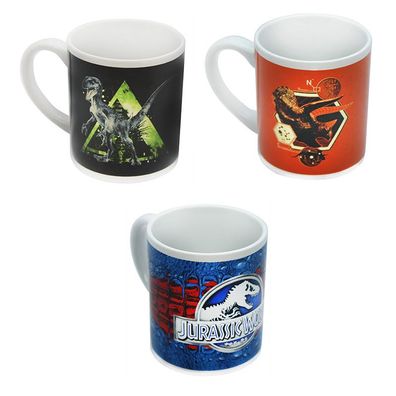 Jurassic World Kaffee Tasse Tee Becher Keramik - Jurassic Park - 3 Motive - NEU