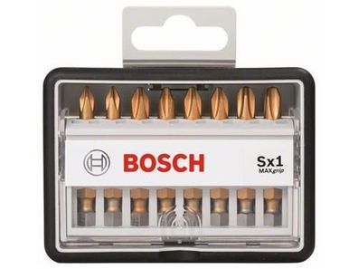 Bosch 8tlg. Robust Line Schrauberbit-Set Sx Max Grip