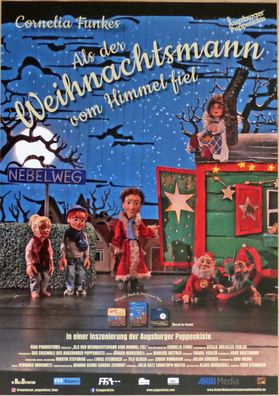 Augsburger Puppenkiste: Als der Weihnachtsmann vom Himmel fiel - A3 - Kino Filmposter