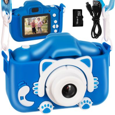 Kinder Kamera Digital Spielzeug 2 Zoll HD-Bildschirm 1080P 16GB 16952