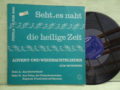 LP Fidulafon 3030 Seht es naht die heilige Zeit Advent- Weihnachtslieder Rudolf Klein