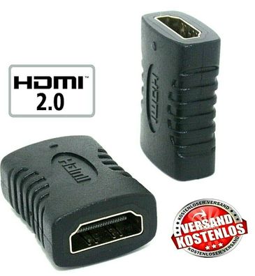 HDMI Kupplung Adapter Verbinder HDMI 2.0 - 3D 4K UHD HDCP Full HD Manhattan