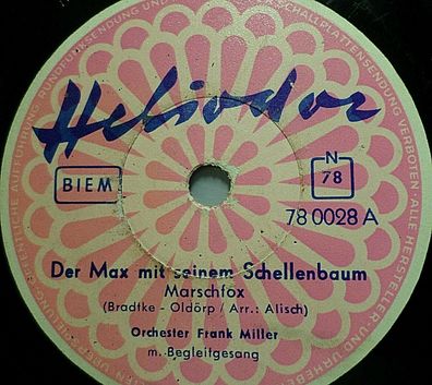 FRANK MILLER & GESANG "Madagaskar / Der Max mit seinem Schellenbaum" Heliodor