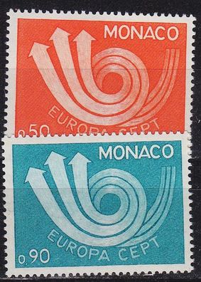 MONACO [1973] MiNr 1073-74 ( * */ mnh ) CEPT