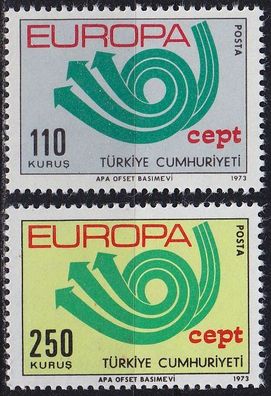 TÜRKEI TURKEY [1973] MiNr 2280-81 ( * * / mnh ) CEPT