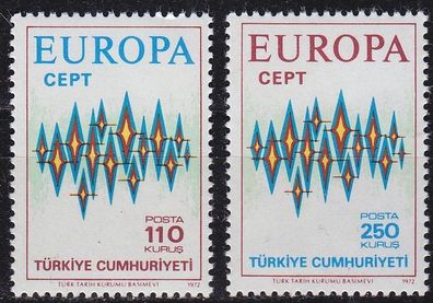 TÜRKEI TURKEY [1972] MiNr 2253-54 ( * * / mnh ) CEPT