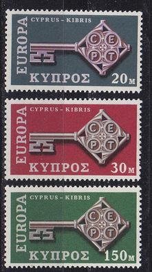 ZYPERN CYPRUS [1968] MiNr 0307-09 ( * * / mnh ) CEPT