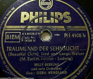 Gerhard Wendland "In der Cafeteria von Milano / Traumland der Sehnsucht" Philips