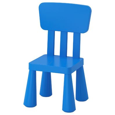 IKEA MAMMUT Kinderstuhl Stuhl Sitz Kinderzimmer Kindermöbel BLAU BPA frei NEU