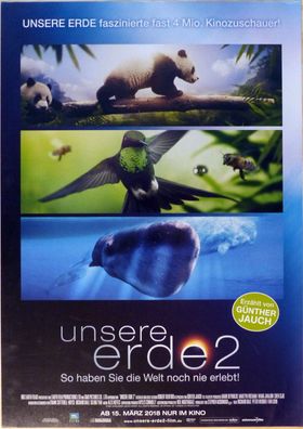 Unsere Erde 2 - Original Kinoplakat A1 - Günther Jauch, Robert Redford - Filmposter