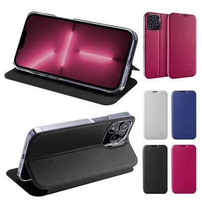 doupi Flip Case iPhone 13 Pro Max 6,7" Magnet Cover Aufstellbar Ständer Hülle Folie