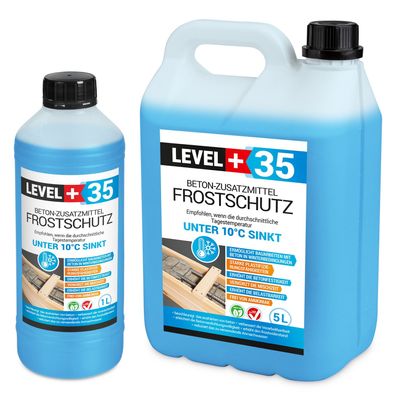 Beton-Zusatzmittel 1-25L Frostschutz Plastifizierer Betonverflüssiger Level+ RM35