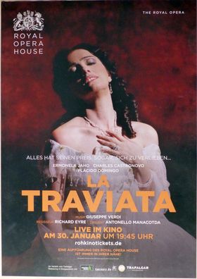 La Traviata - Royal Opera House London - Orig. Kino-Plakat A1 - Ermonela Jaho- Poster