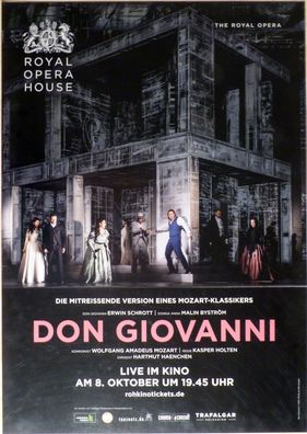 Don Giovanni - Royal Opera House London - Orig. Kino-Plakat A1 -Erwin Schrott- Poster