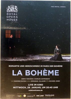 La Bohème - Royal Opera House London - Orig. Kino-Plakat A1 - Sonya Yoncheva - Poster