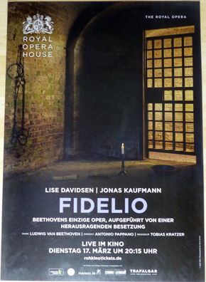 Fidelio - Royal Opera House London - Orig. Kino-Plakat A1 - Jonas Kaufmann - Poster