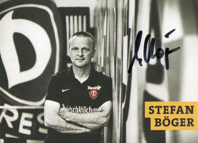 Stefan Böger Autogramm Dynamo Dresden