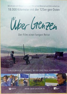Über Grenzen - Original Kinoplakat A1 -Doku Paul Hartmann, Johannes Meier- Filmposter