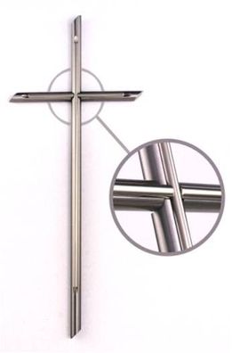Edelstahlkreuz Grabsteinkreuz Wandkreuz Kreuz 55x23 cm