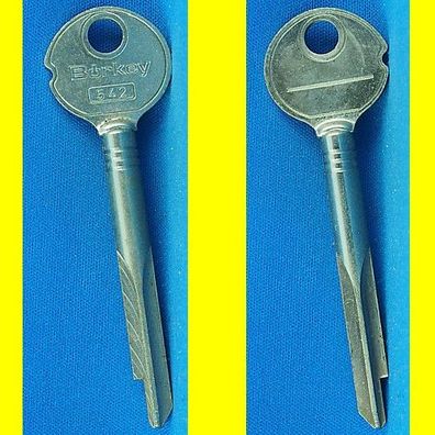 Börkey Kreuzbart - Schlüssel 542 - Rohling 85 mm lang - für Ikon / dünne Lippe oben