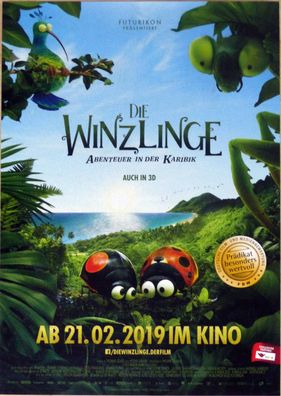 Die Winzlinge - Abenteuer in der Karibik - Original Kinoplakat A3 - Filmposter