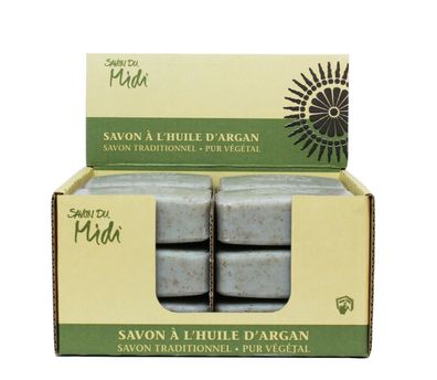 Savon du Midi, Arganöl-Seife, verschiedene Sorten, 100g oder Pinien-Seifenablage