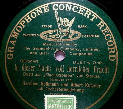 Hoffmann & Kutzner "In dieser Nacht voll herrlicher Pracht" Gramophone 78rpm 10"