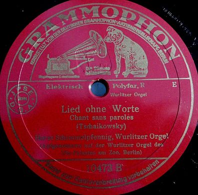 Horst Schimmelpfennig "Lied ohne Worte (Chant sans paroles) / Simple Aveu" 1936