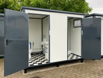 WC Container Sanitärcontainer Dusche Toilette WC - Leasing und Mietkauf möglich