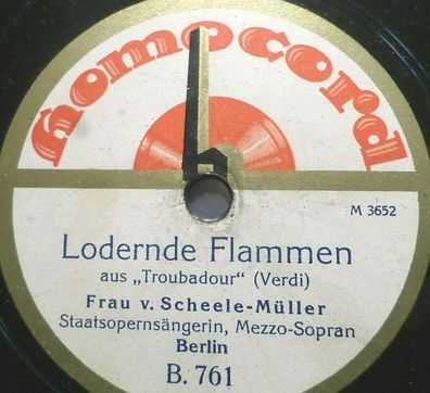 Ida v. Scheele-Müller "Kennst du das Land / Lodernde Flammen" Homocord 78rpm 10"