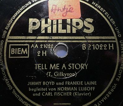 Jimmy BOYD & Frankie LAINE "Tell Me A Story / The Little Boy And The Old Man"