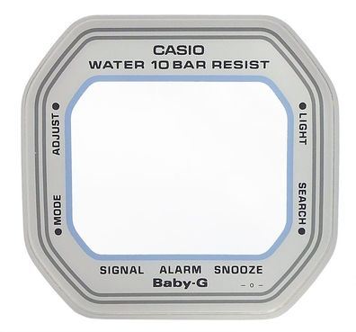 Casio Baby-G ? Mineral Uhrenglas weiß mit Aufdruck BG-5600WH-7