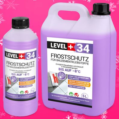 Frostschutz für Bauzementklebstoffe 1L - 50L Zementkleber Fliesenkleber RM34
