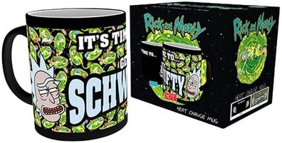 Rick & Morty - Zaubertasse »Get Schwifty« Kaffeetasse Teetasse Tasse Becher